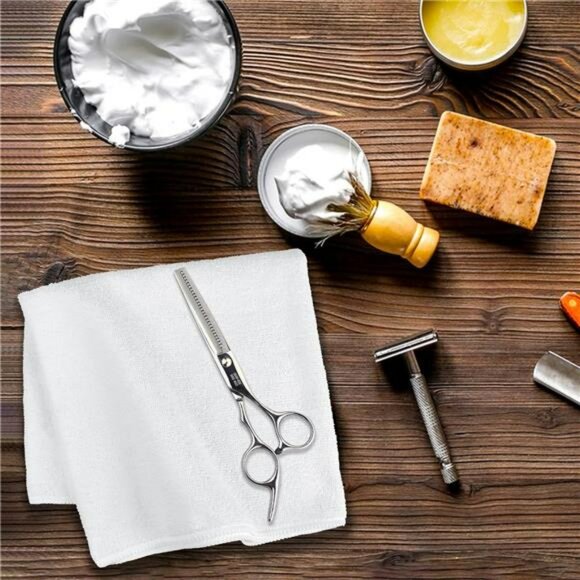 White Microfiber Hand Towels Set 24 Pack Quick Dry Absorbent Gym Bathroom Salon - Picture 2 of 7